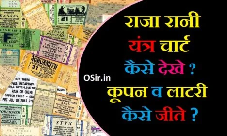 राजा रानी यंत्र चार्ट कैसे देखे ? राजा रानी यंत्र कूपन का रिजल्ट राजा रानी कूपन खेलने का तरीका raja rani chart result raja rani yantra coupon ka result