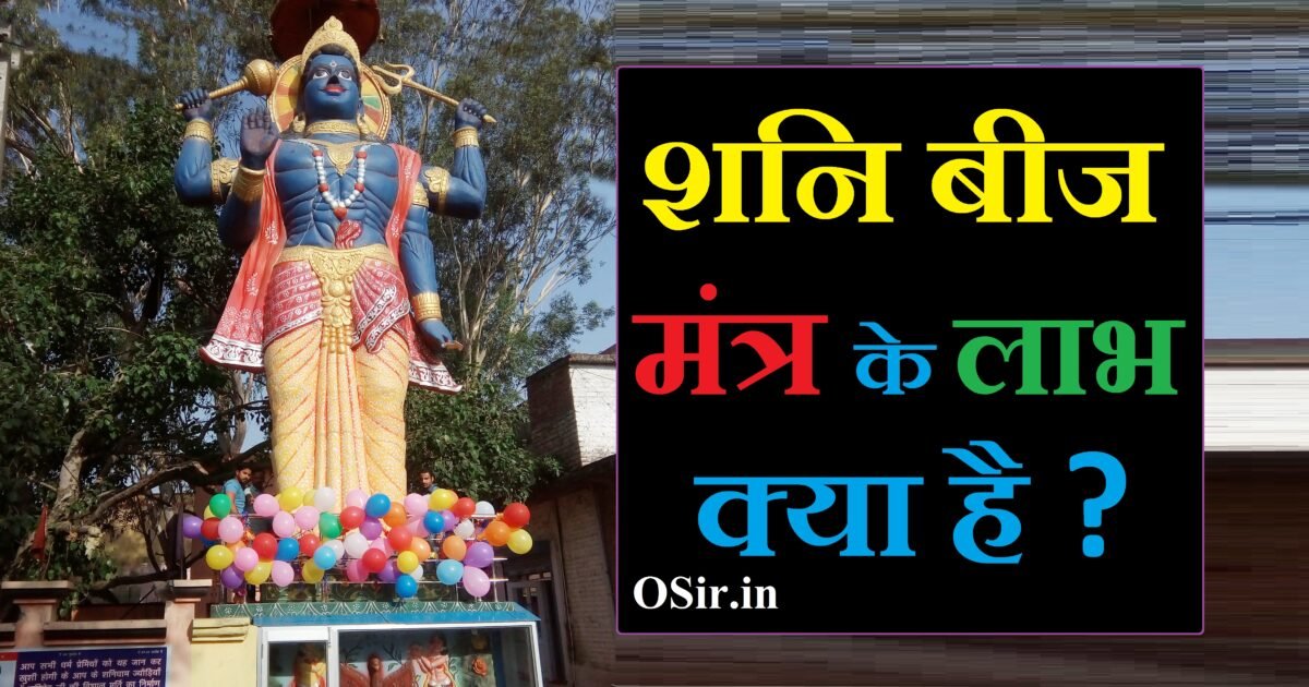 शनि बीज मंत्र के लाभ shani beej mantra benefit